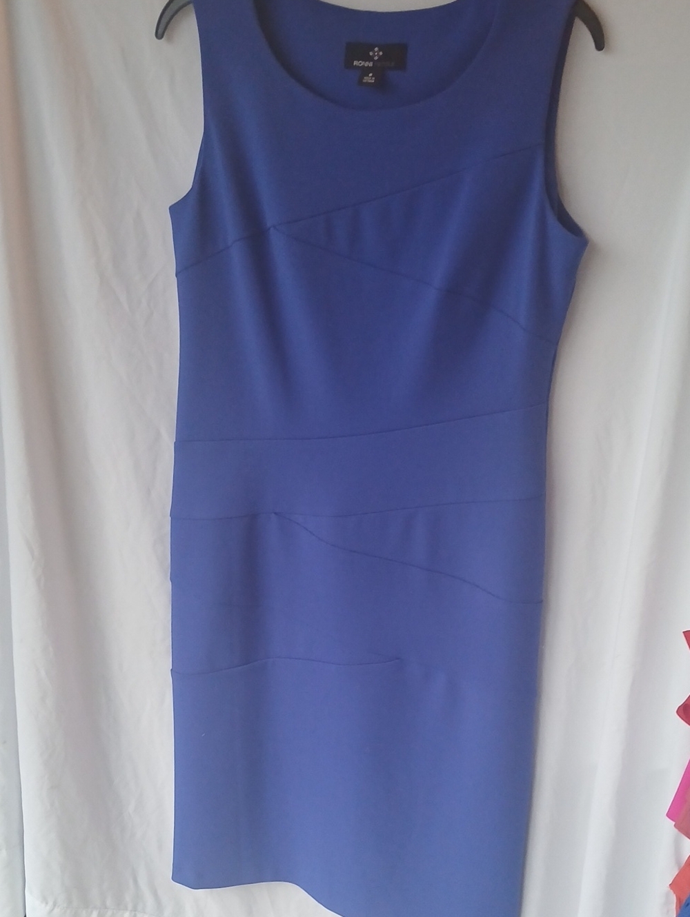 Ronni Nicole Royal Blue Sleeveless Sheath Dress